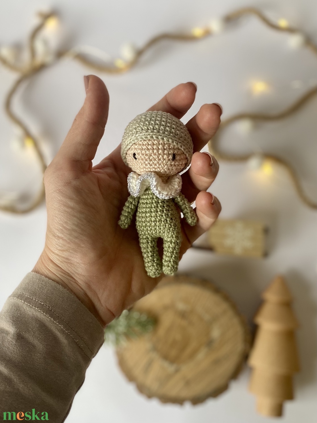 Zsálya  horgolt téli baba / handmade winter doll (kesztermek) - játék & sport - baba & babaház - baba - Meska.hu