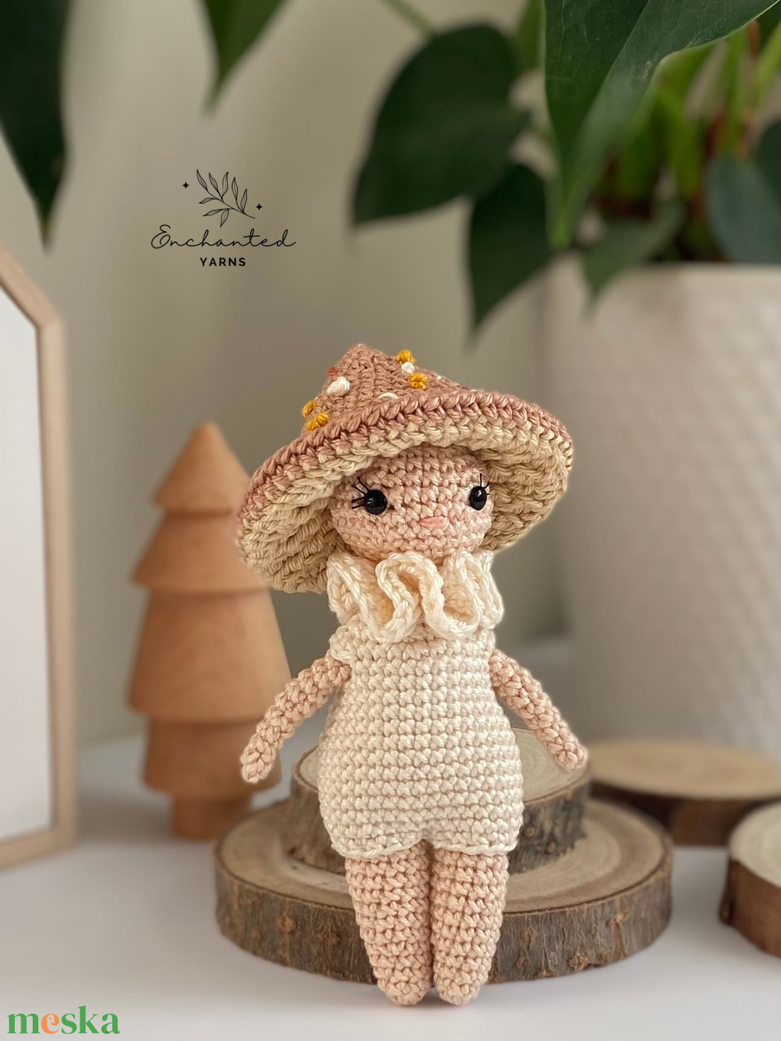 Tavaszi gombababa - játék & sport - baba & babaház - baba - Meska.hu