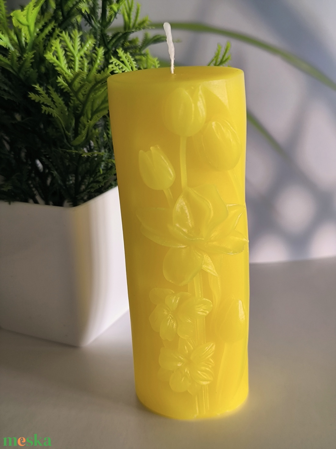 Nárcisz virágos vagy tulipános oszlopgyertya - kellékek & szerszámok - dekorációs kellékek - dekorációs gyertya - Meska.hu Nárcisz virágos vagy tulipános oszlopgyertya - kellékek & szerszámok - dekorációs kellékek - dekorációs gyertya - Meska.hu