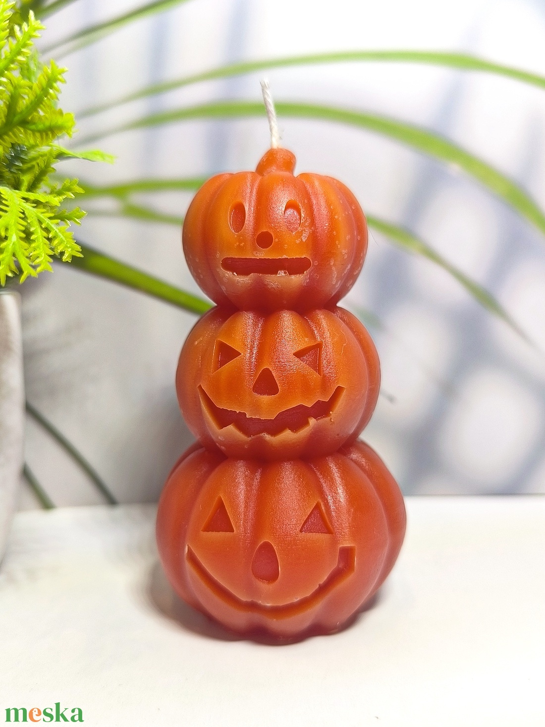 3 Halloween tök gyertya - otthon & életmód - gyertya, illat, aroma - gyertya - Meska.hu