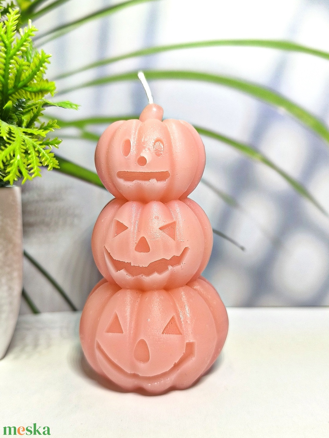 3 Halloween tök gyertya - otthon & életmód - gyertya, illat, aroma - gyertya - Meska.hu