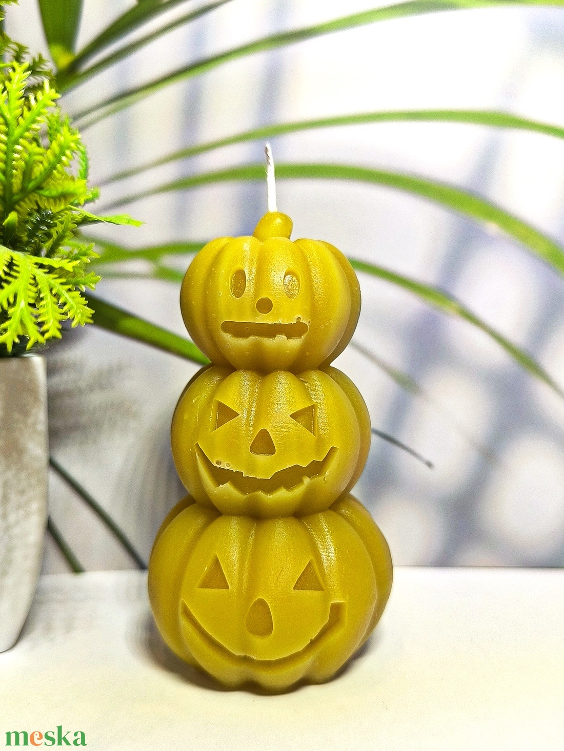 3 Halloween tök gyertya - otthon & életmód - gyertya, illat, aroma - gyertya - Meska.hu