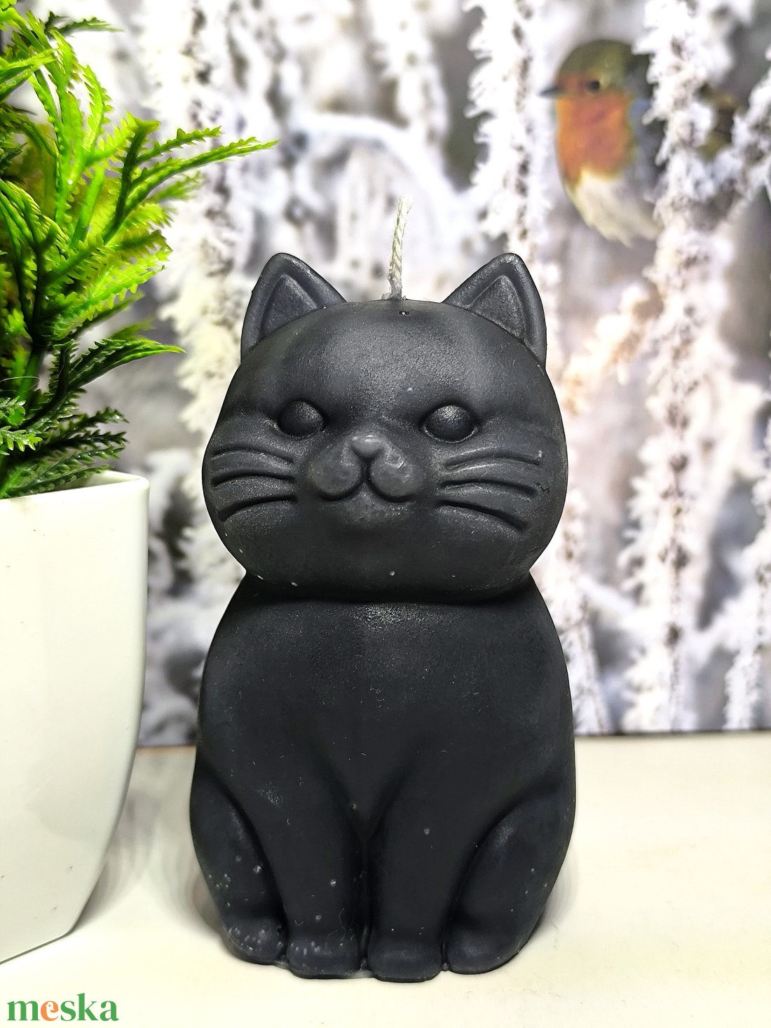 Cica gyertya - otthon & életmód - gyertya, illat, aroma - gyertya - Meska.hu