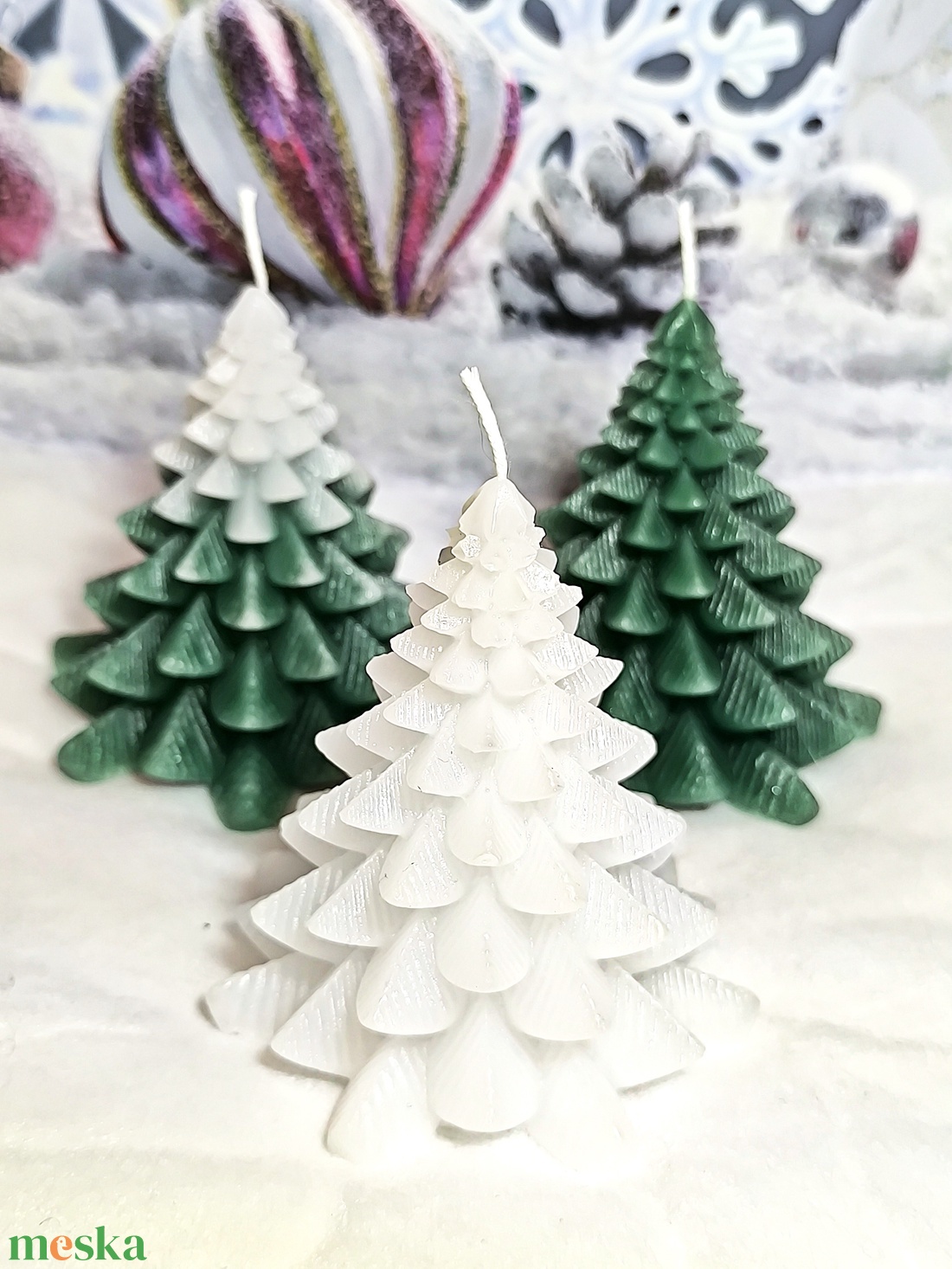 Fenyő gyertya  Az ünnep meghitt fénye - otthon & életmód - gyertya, illat, aroma - gyertya - Meska.hu