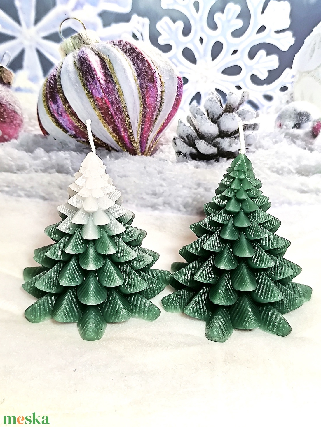 Fenyő gyertya  Az ünnep meghitt fénye - otthon & életmód - gyertya, illat, aroma - gyertya - Meska.hu