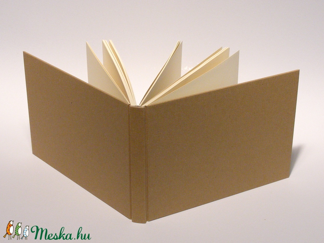 Natúr, kemény borítós, díszíthető könyv, fekvő B5 méretben. Napló, emlékkönyv, vendégkönyv - otthon & lakás - papír írószer - jegyzetfüzet & napló - Meska.hu