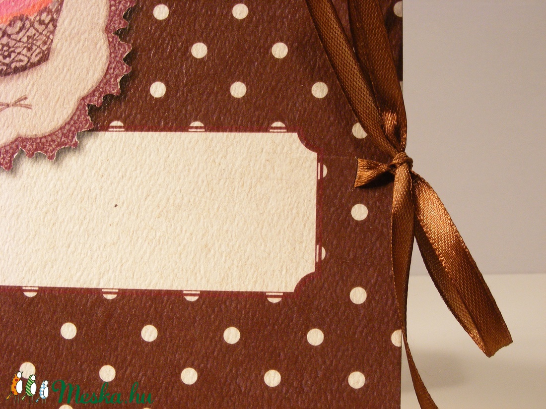 Receptgyűjtő, üres recepteskönyv süteményekhez, süteményes könyv, pöttyös, spirálozott -  - Meska.hu