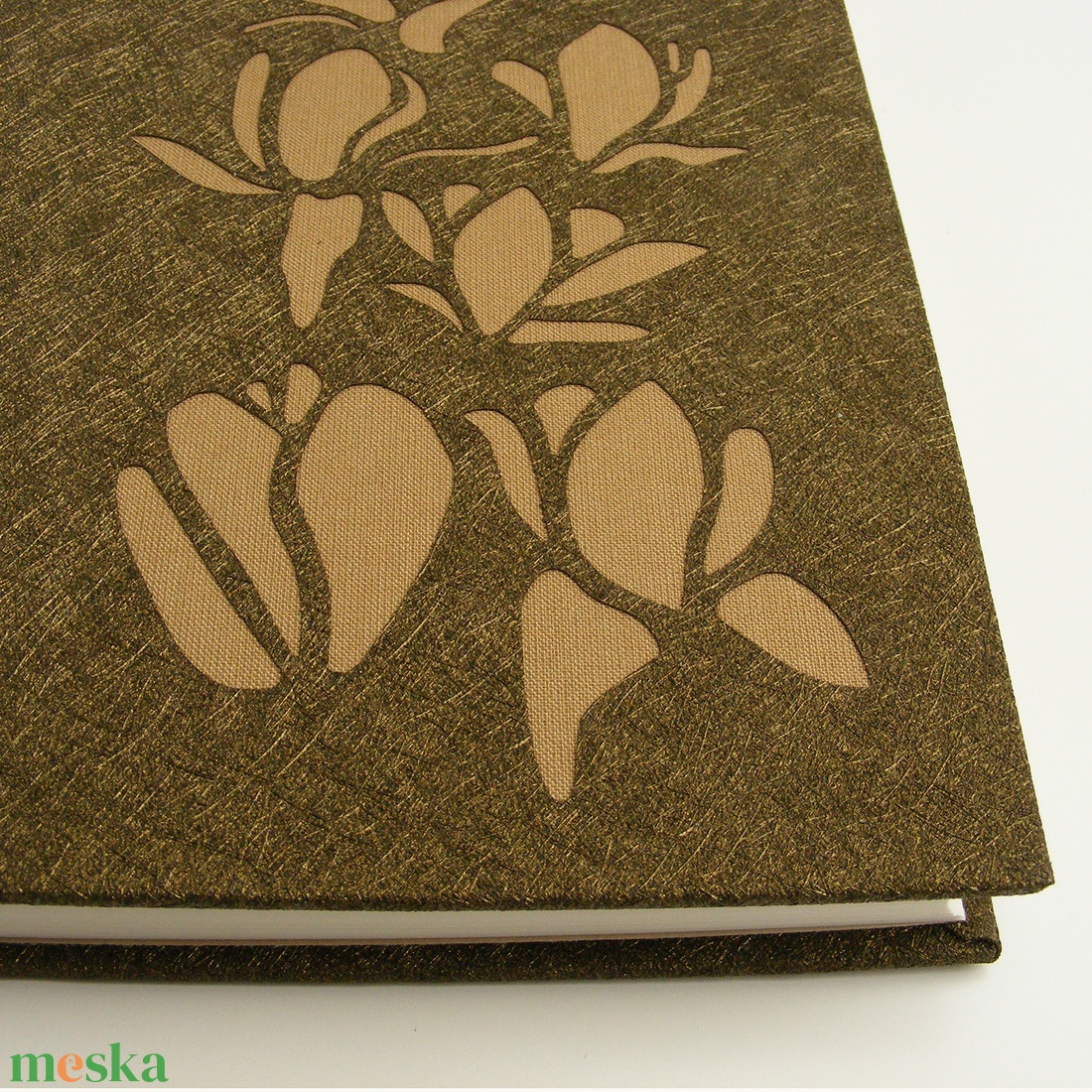 Határidőnapló 2019-re, napló, 2019-es naptár, csillogó óarany, áttört borítóval -  - Meska.hu