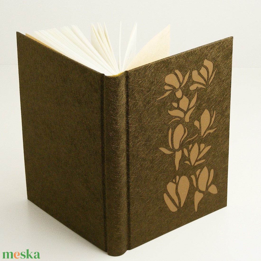 Határidőnapló 2019-re, napló, 2019-es naptár, csillogó óarany, áttört borítóval -  - Meska.hu