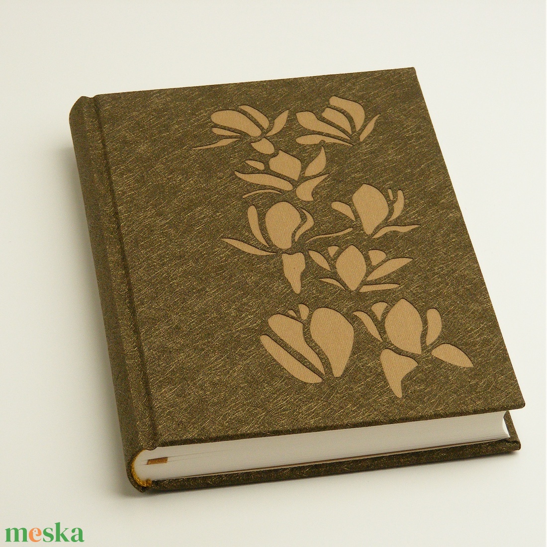 Határidőnapló 2019-re, napló, 2019-es naptár, csillogó óarany, áttört borítóval -  - Meska.hu