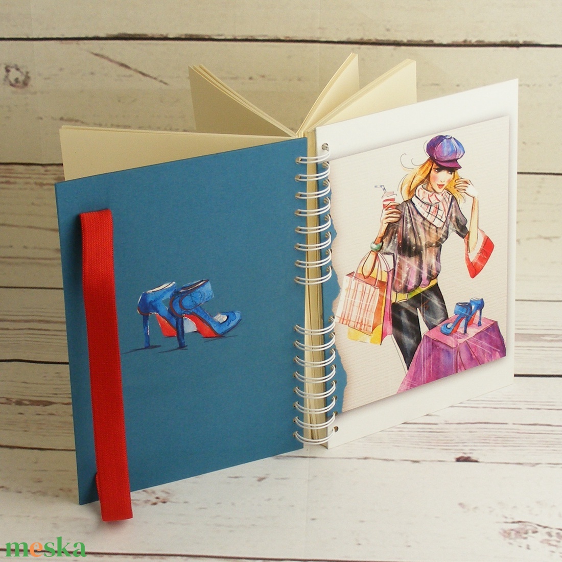 Spirálfüzet nőcis borítóval, spirálozott jegyzetfüzet, trendi, kék cipős notesz nőknek, piros gumival. Névre szólóan is - otthon & életmód - papír, írószer - jegyzetfüzet & napló - Meska.hu Spirálfüzet nőcis borítóval, spirálozott jegyzetfüzet, trendi, kék cipős notesz nőknek, piros gumival. Névre szólóan is - otthon & életmód - papír, írószer - jegyzetfüzet & napló - Meska.hu