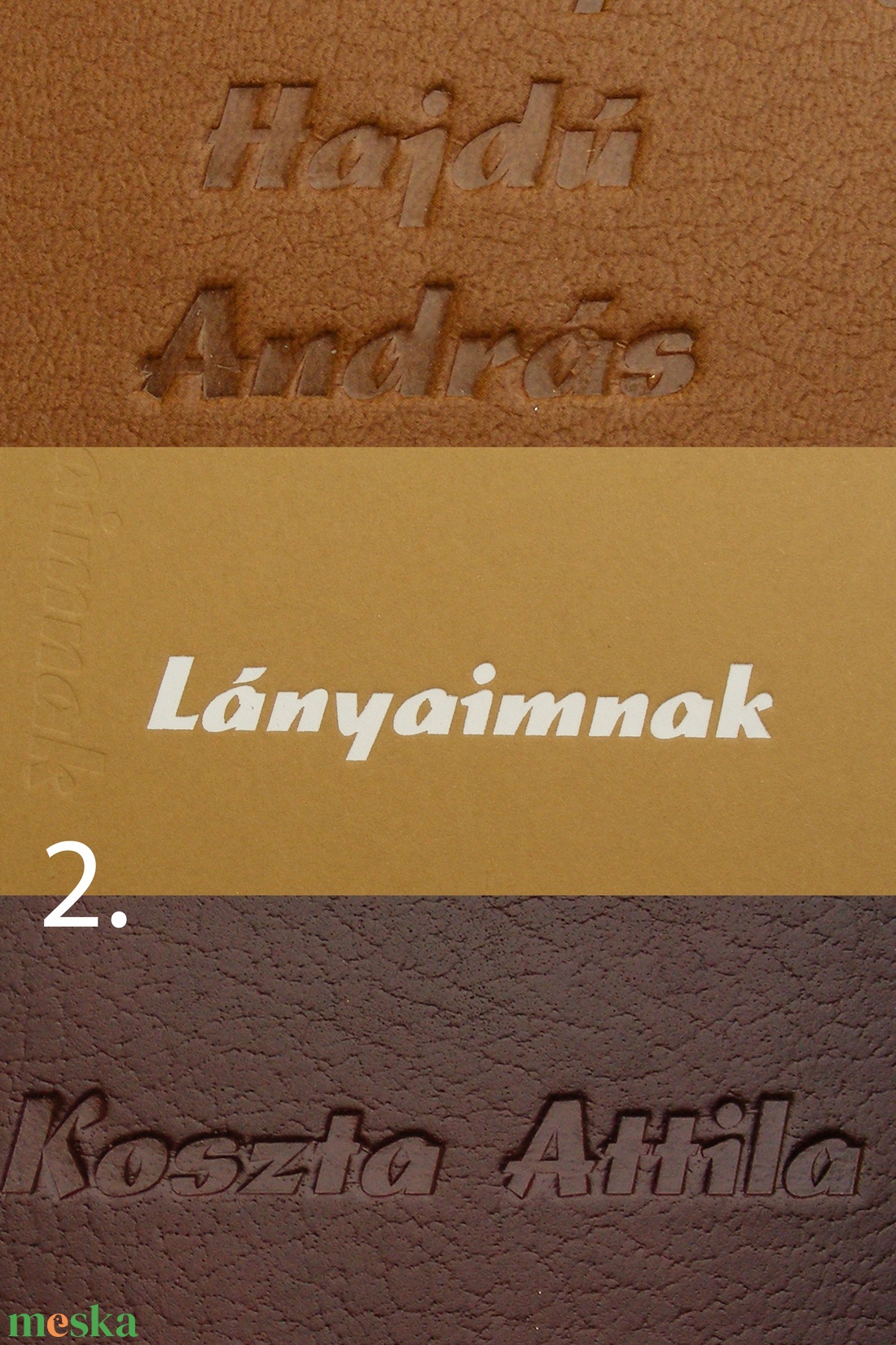 Aranyozáshoz (vaknyomáshoz) választható betűtípusok - 3+1 - otthon & életmód - papír, írószer - naptár & tervező - Meska.hu