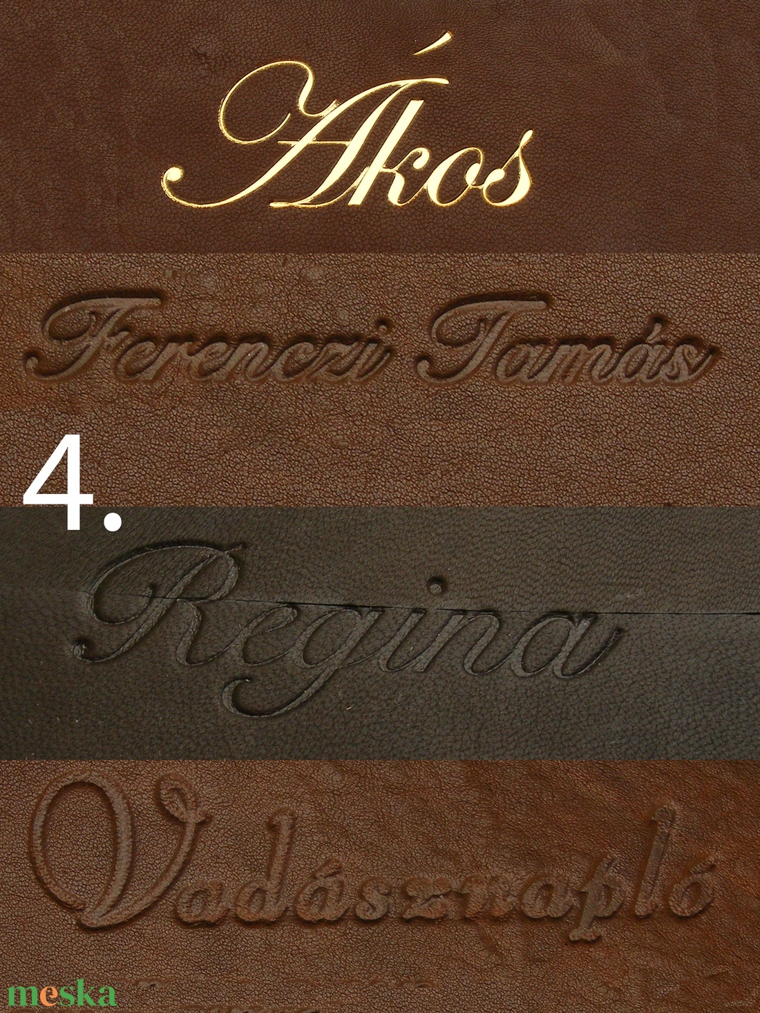 Aranyozáshoz (vaknyomáshoz) választható betűtípusok - 3+1 - otthon & életmód - papír, írószer - naptár & tervező - Meska.hu