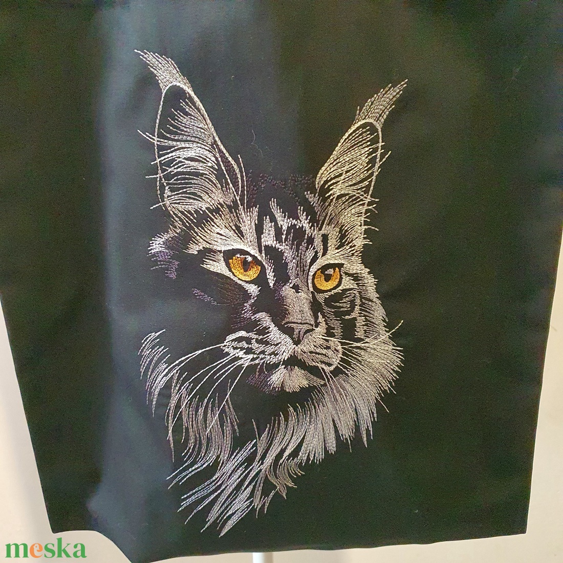 Maine coon hímzett vászontáska - táska & tok - bevásárlás & shopper táska - shopper, textiltáska, szatyor - Meska.hu Maine coon hímzett vászontáska - táska & tok - bevásárlás & shopper táska - shopper, textiltáska, szatyor - Meska.hu
