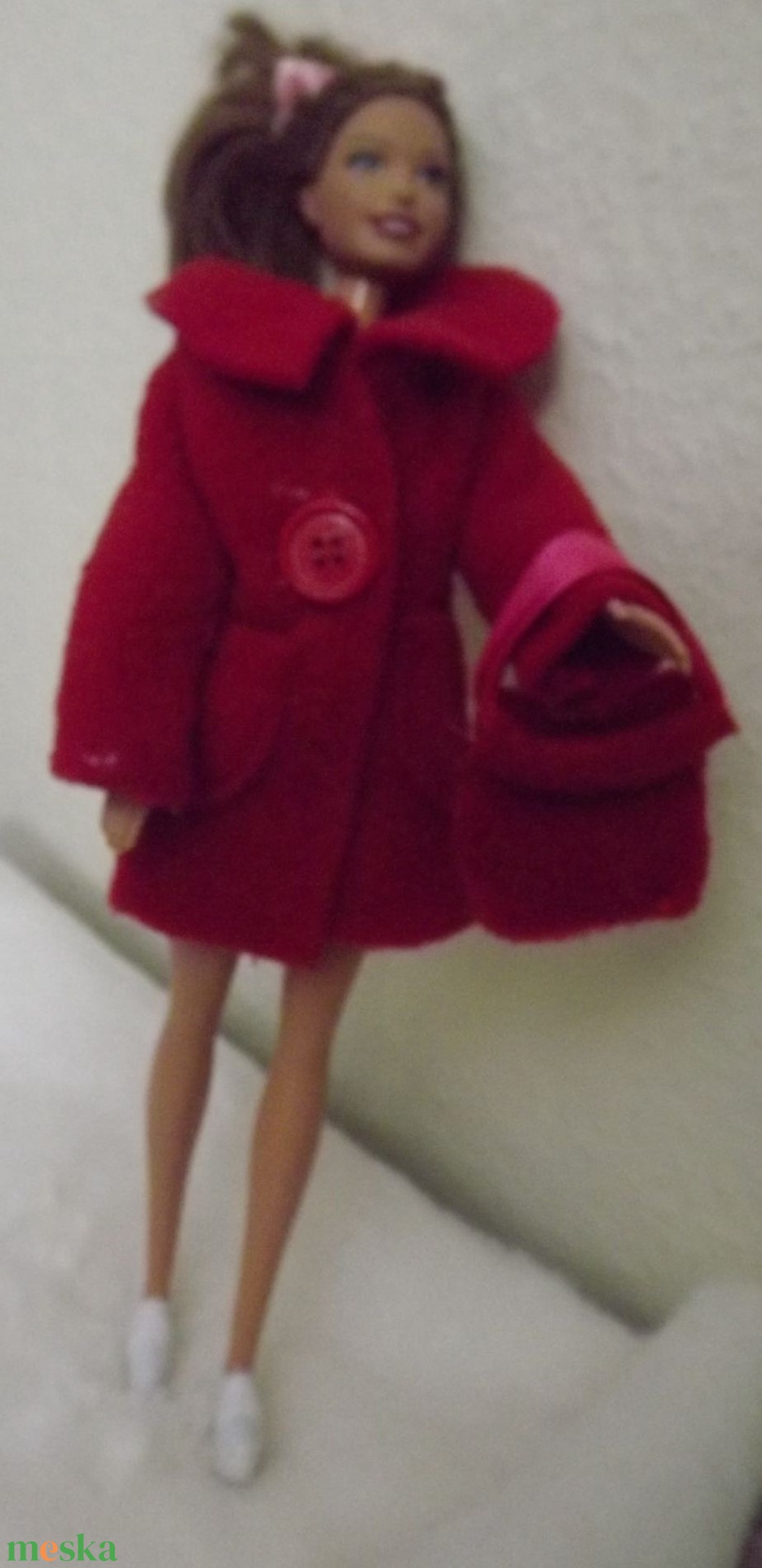 Télikabát Barbie típusú babáknak - játék & sport - baba & babaház - babaruha, babakellék - Meska.hu