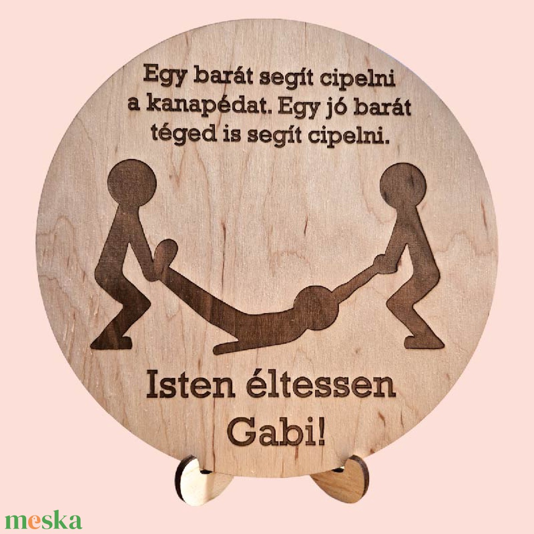 Egyedi barát tábla - otthon & életmód - dekoráció - kép & falikép - fából készült kép - Meska.hu