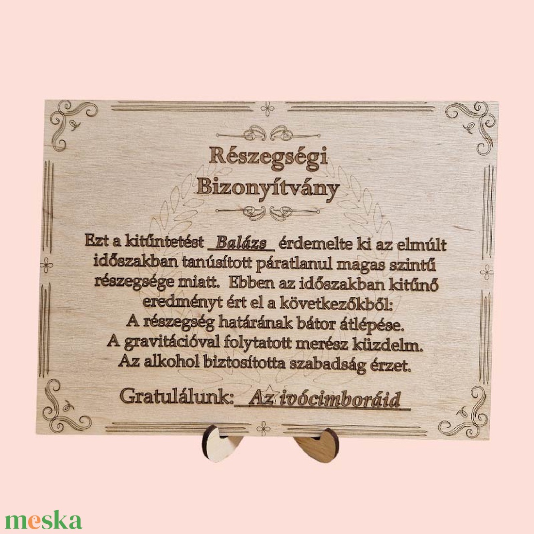 Részeg bizonyítvány - otthon & életmód - dekoráció - kép & falikép - fából készült kép - Meska.hu Részeg bizonyítvány - otthon & életmód - dekoráció - kép & falikép - fából készült kép - Meska.hu