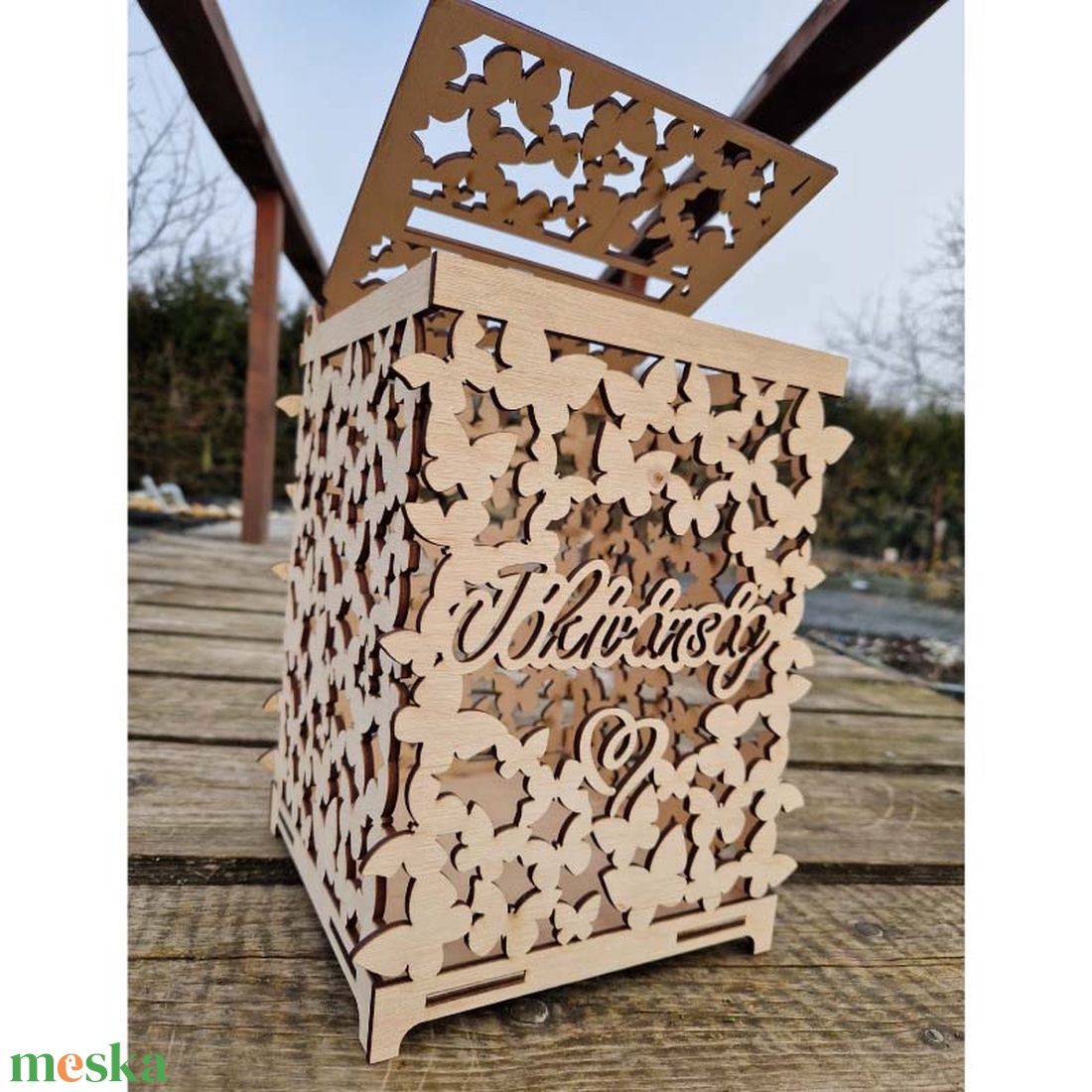 Esküvői pénzgyűjtő láda - esküvő - emlék & ajándék - nászajándék - esküvői pénzátadó doboz - Meska.hu