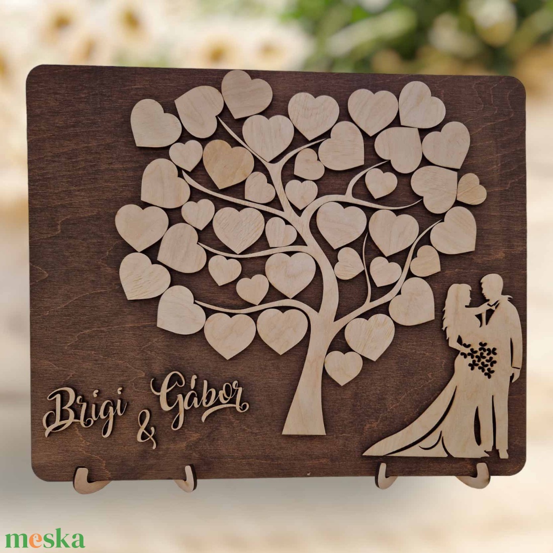 Fa esküvői vendégkönyv - esküvő - emlék & ajándék - vendégkönyv - Meska.hu