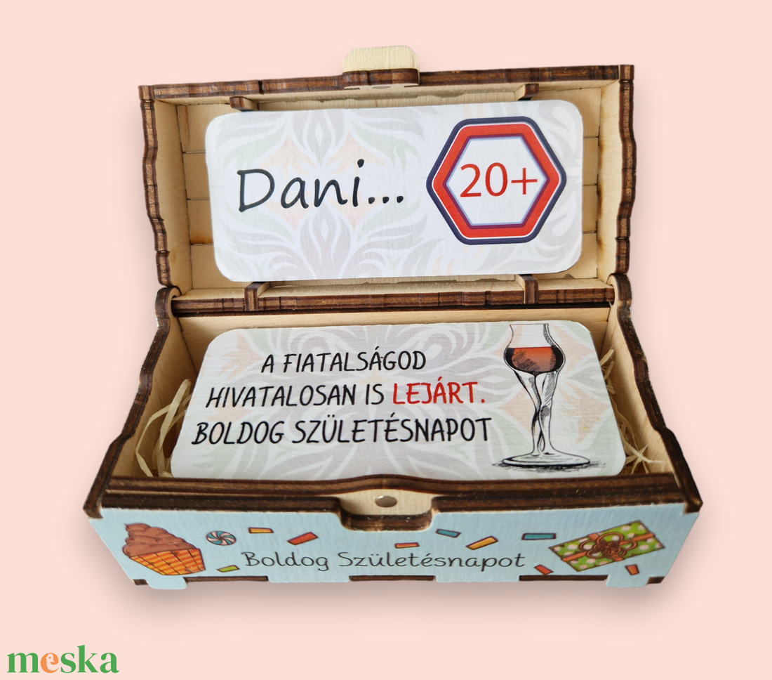 20 születésnapi ajándék doboz, egyedi névvel - esküvő - emlék & ajándék - nászajándék - esküvői pénzátadó boríték, kártya - Meska.hu 20 születésnapi ajándék doboz, egyedi névvel - esküvő - emlék & ajándék - nászajándék - esküvői pénzátadó boríték, kártya - Meska.hu