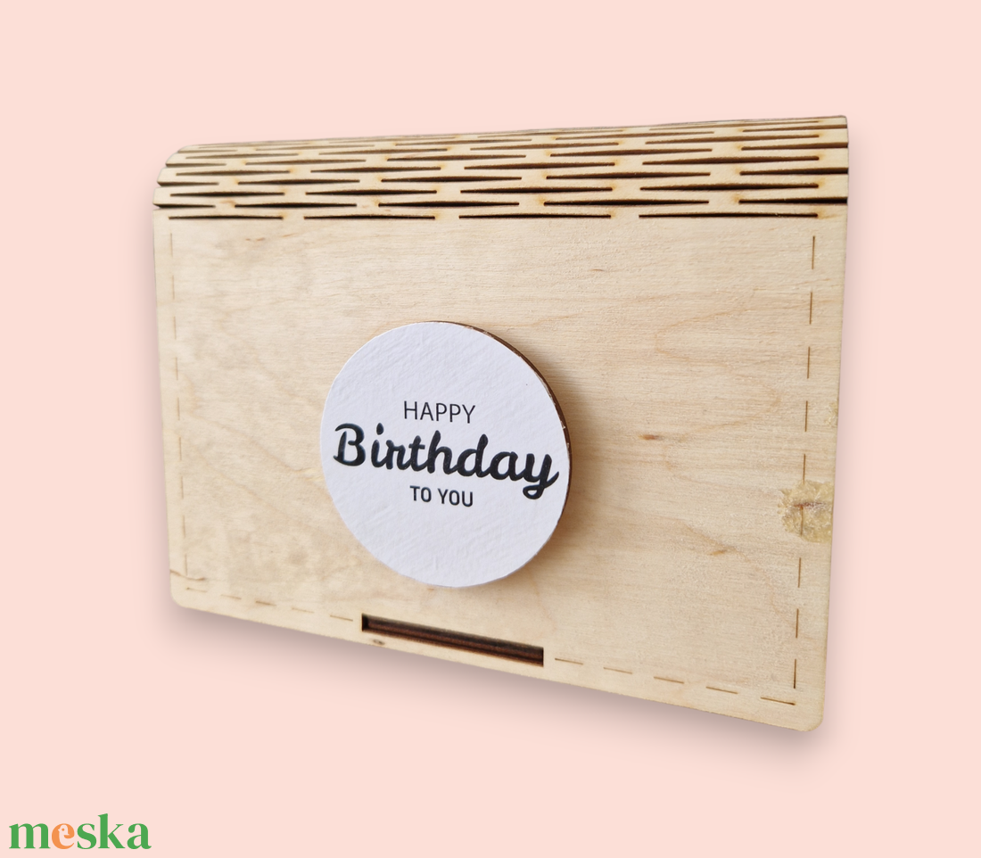 Születésnapi ajándék doboz, egyedi névvel és üzenettel - esküvő - emlék & ajándék - nászajándék - esküvői pénzátadó doboz - Meska.hu