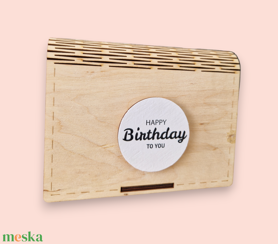 Születésnapi ajándék doboz, egyedi névvel és üzenettel - esküvő - emlék & ajándék - nászajándék - esküvői pénzátadó doboz - Meska.hu