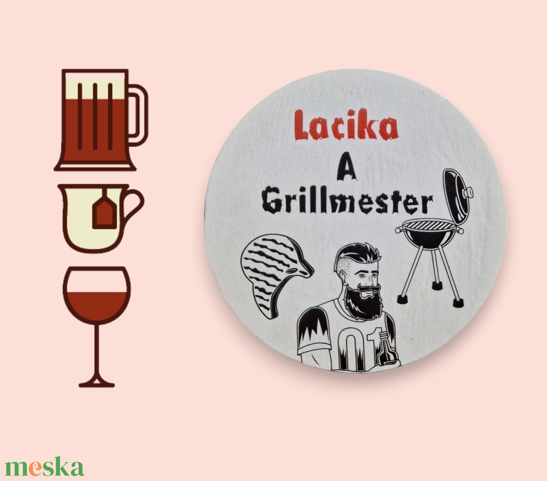 Egyedi poháralátét, grillmester - otthon & életmód - konyhafelszerelés, tálalás - tálalás - tányér- és poháralátét - Meska.hu Egyedi poháralátét, grillmester - otthon & életmód - konyhafelszerelés, tálalás - tálalás - tányér- és poháralátét - Meska.hu