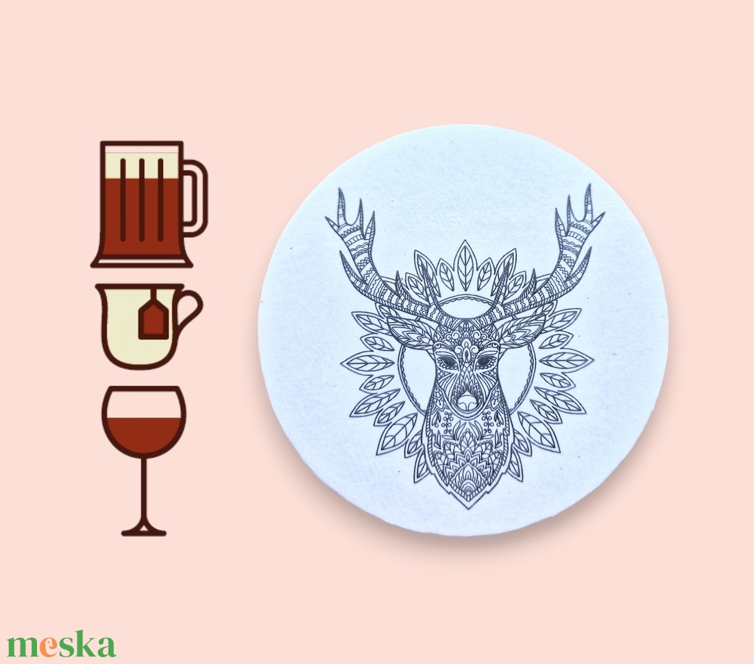 Mandala poháralátét - Szarvas - otthon & életmód - konyhafelszerelés, tálalás - tálalás - tányér- és poháralátét - Meska.hu Mandala poháralátét - Szarvas - otthon & életmód - konyhafelszerelés, tálalás - tálalás - tányér- és poháralátét - Meska.hu