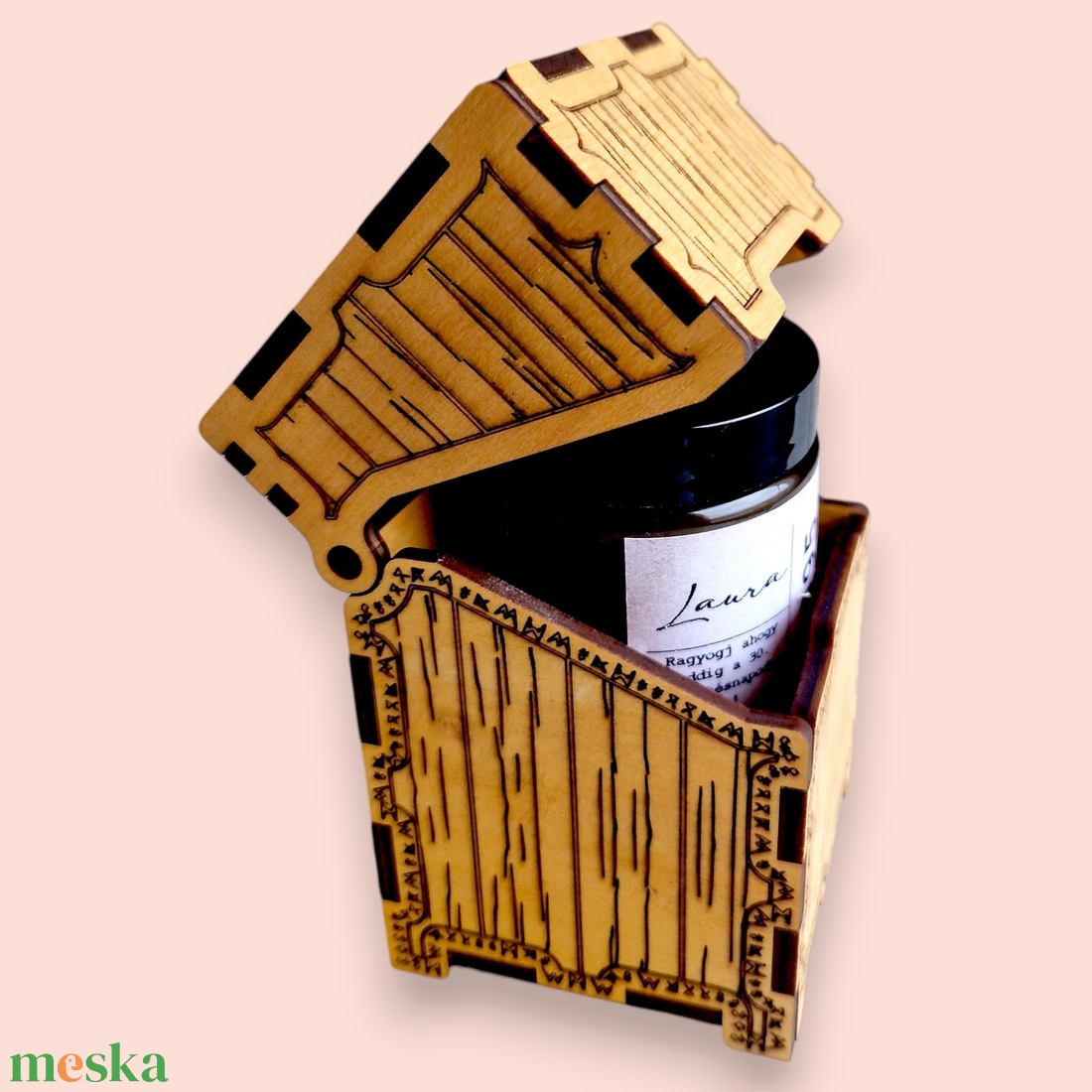 Illatgyertya születésnapi ajándék egyedi névvel - karácsony - karácsonyi lakásdekoráció - karácsonyi illatgyertya, mécses - Meska.hu