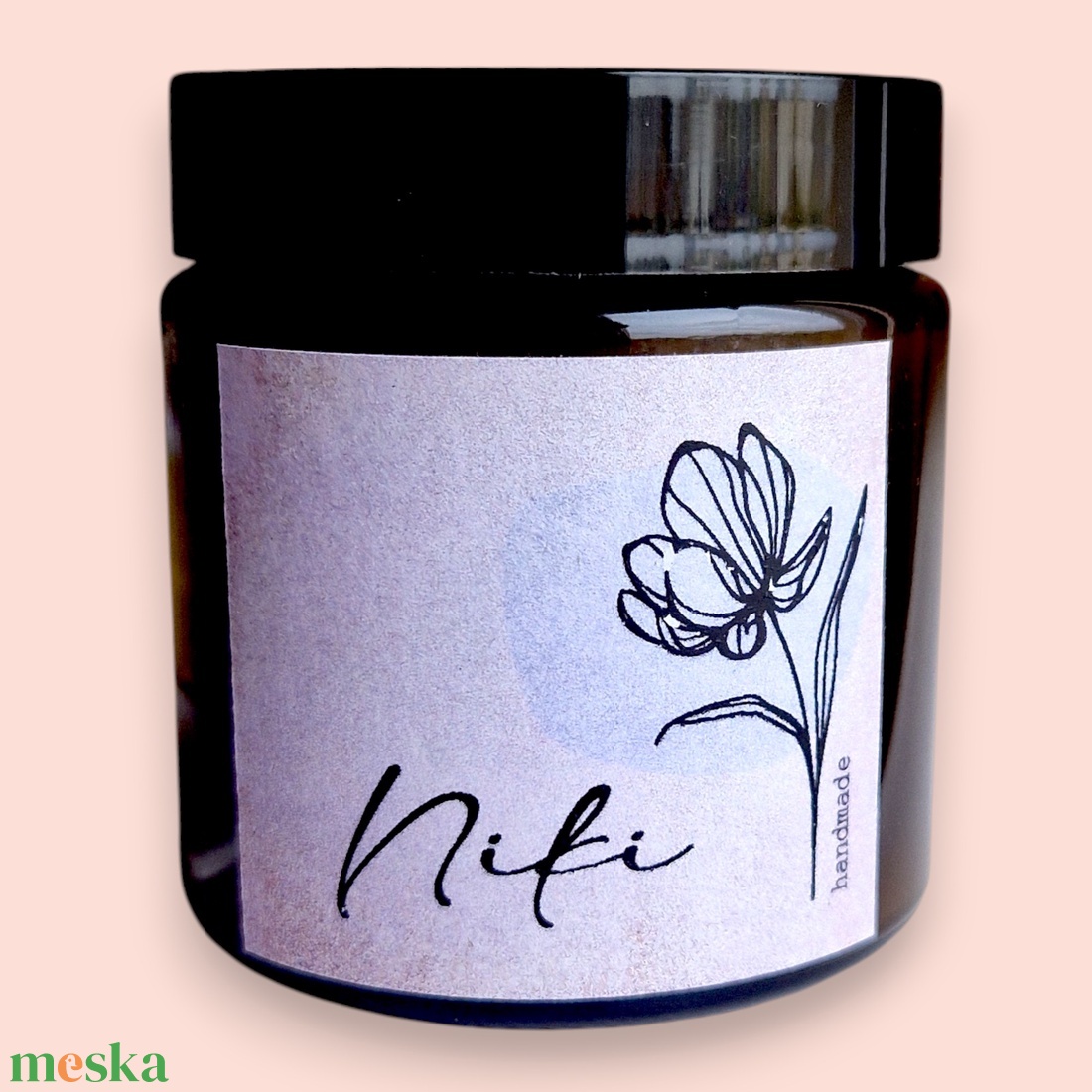 Illatgyertya egyedi névvel - karácsony - karácsonyi lakásdekoráció - karácsonyi illatgyertya, mécses - Meska.hu