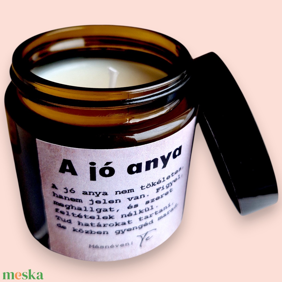 Illatgyertya ajándék anyának - karácsony - karácsonyi lakásdekoráció - karácsonyi illatgyertya, mécses - Meska.hu