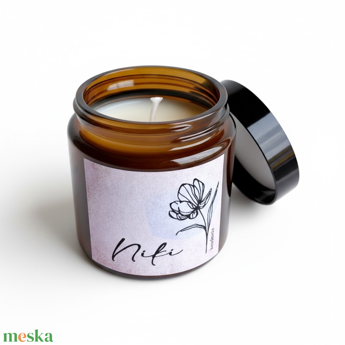 Illatgyertya egyedi névvel - karácsony - karácsonyi lakásdekoráció - karácsonyi illatgyertya, mécses - Meska.hu