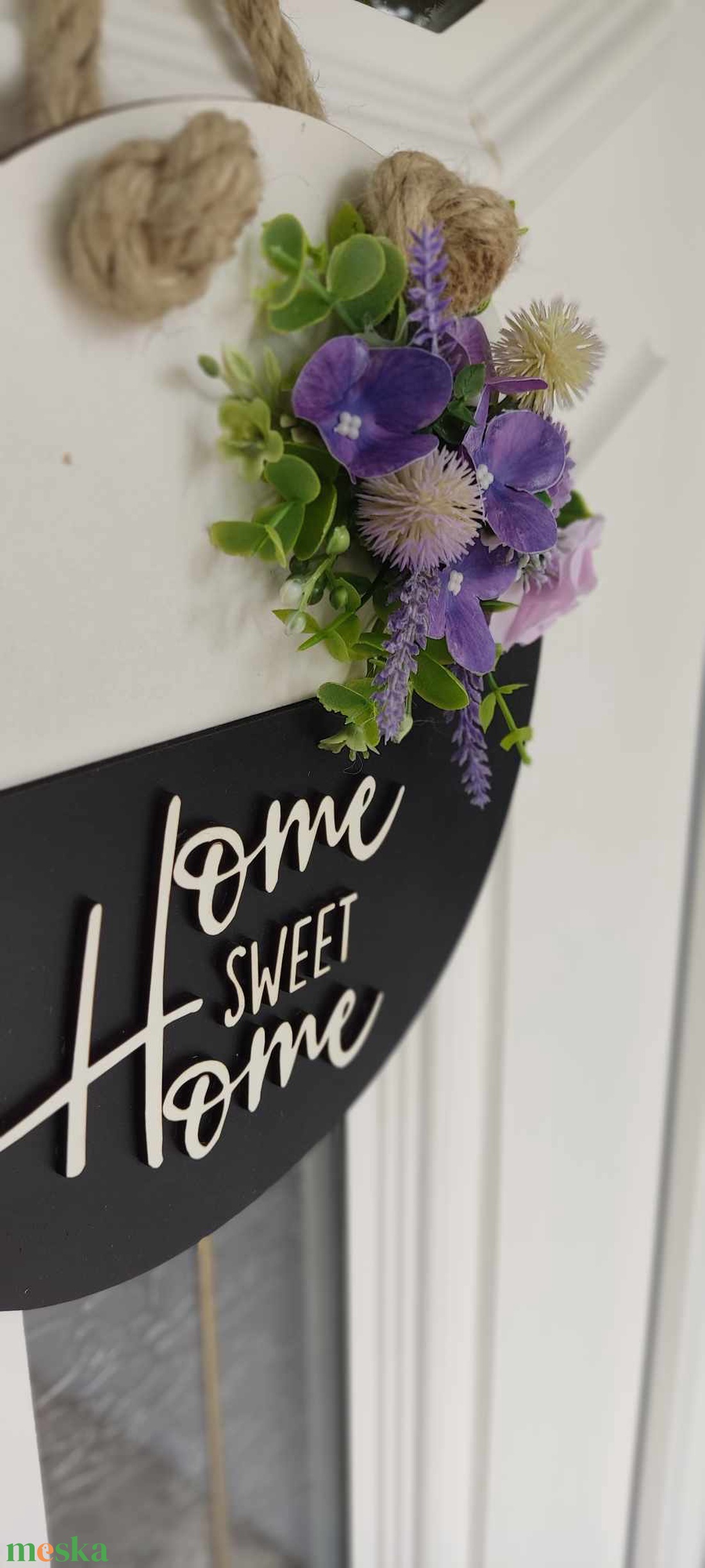 Lila ajtó kopogtató  - otthon & életmód - dekoráció - ajtó- és ablak dekoráció - ajtódísz & kopogtató - Meska.hu