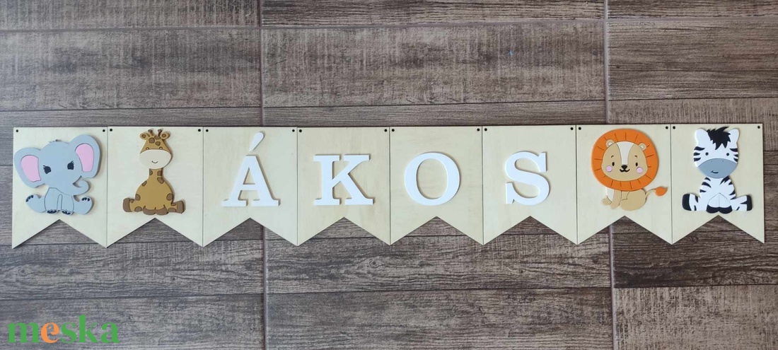Dzsungel zászló névtábla - otthon & életmód - babaszoba, gyerekszoba - gyerek névtábla - Meska.hu Dzsungel zászló névtábla - otthon & életmód - babaszoba, gyerekszoba - gyerek névtábla - Meska.hu