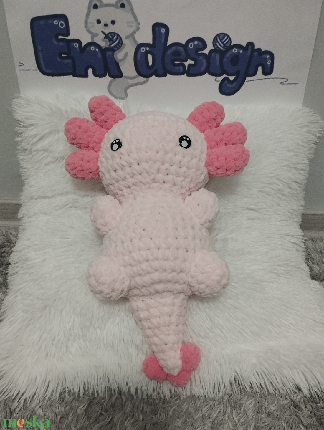 Horgolt óriás axolotl - játék & sport - plüssállat & játékfigura - nyuszi - Meska.hu Horgolt óriás axolotl - játék & sport - plüssállat & játékfigura - nyuszi - Meska.hu