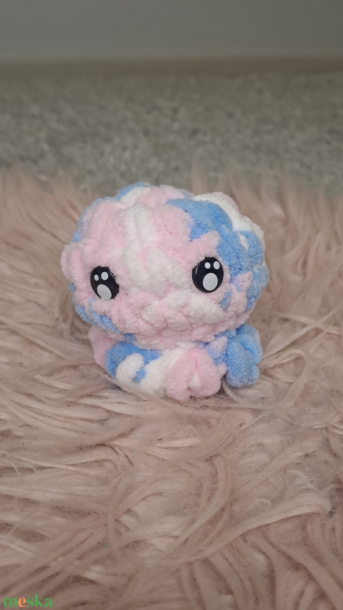 horgolt polip, közepes méretű  - játék & sport - plüssállat & játékfigura - béka - Meska.hu