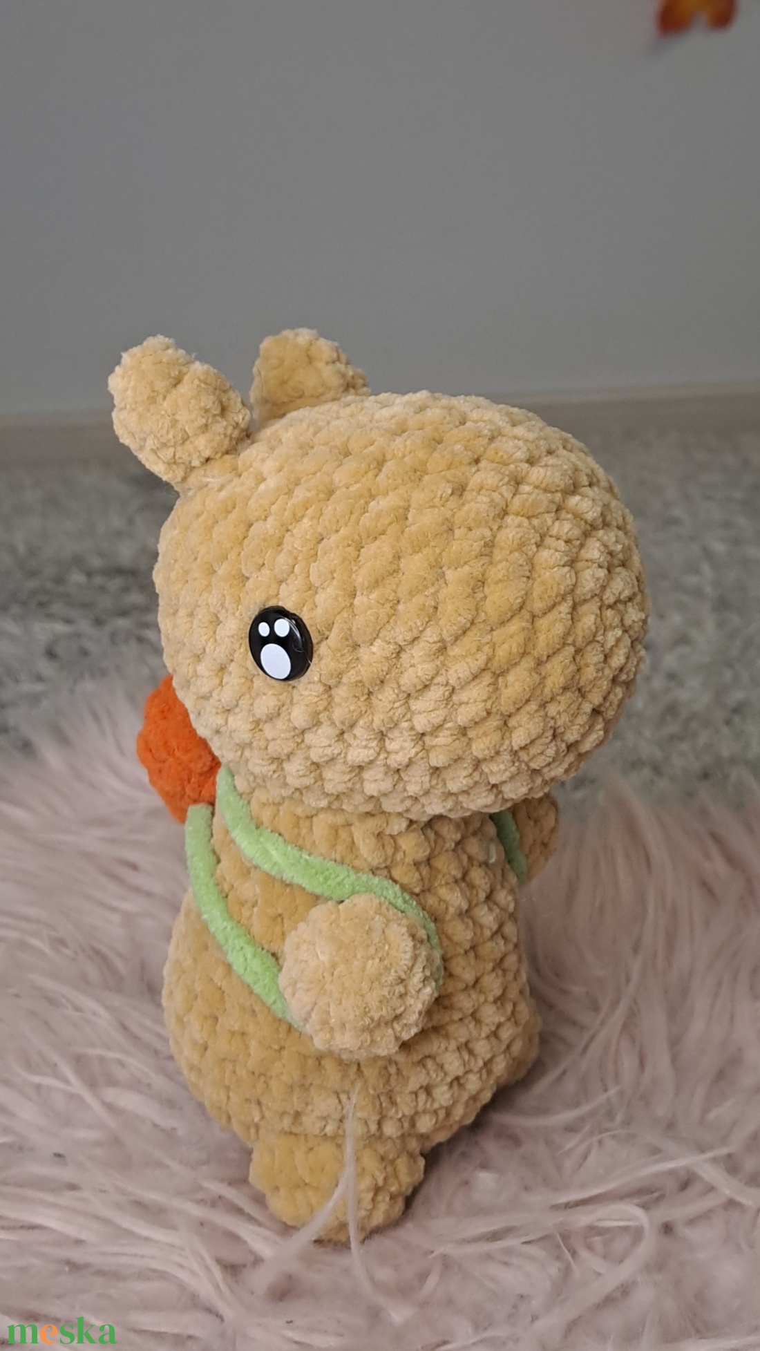 Horgolt capybara gyümölcstáskával - játék & sport - plüssállat & játékfigura - nyuszi - Meska.hu