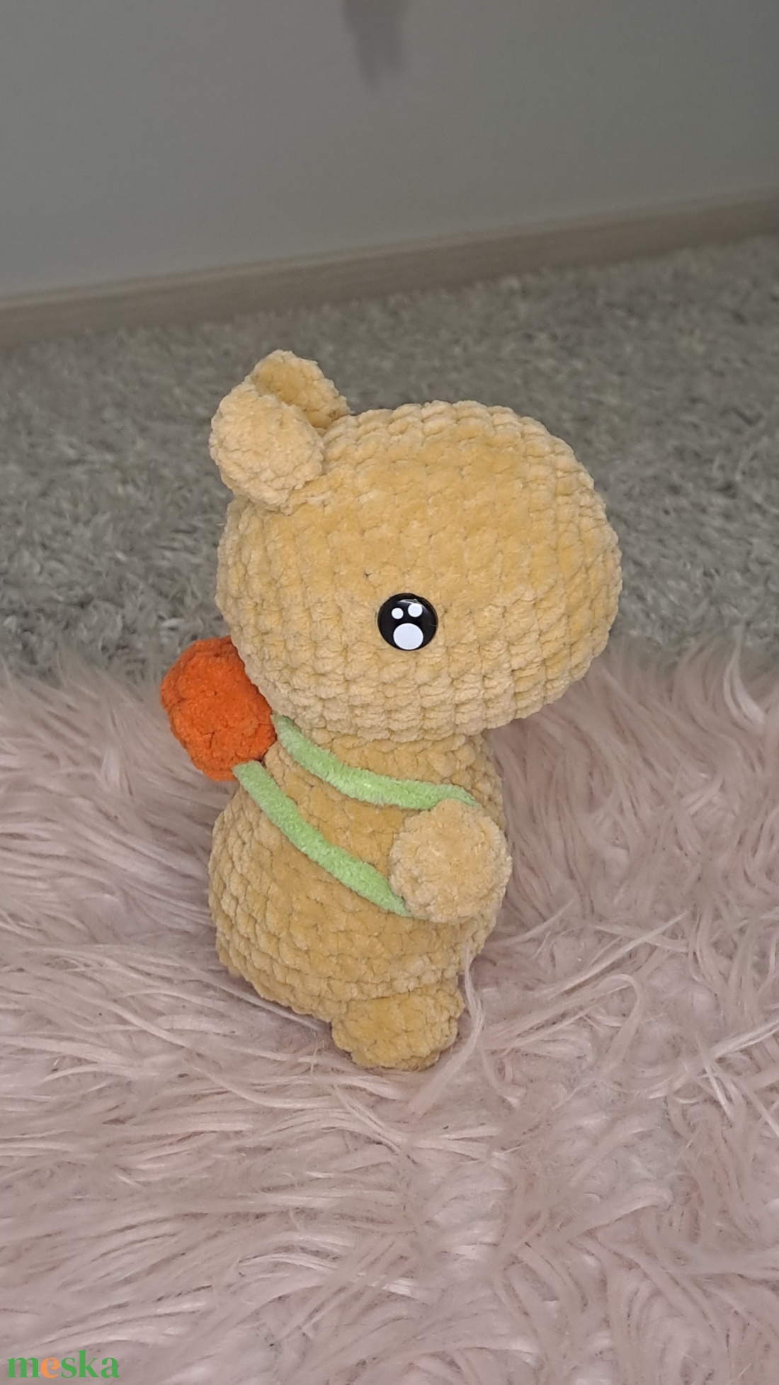 Horgolt capybara gyümölcstáskával - játék & sport - plüssállat & játékfigura - nyuszi - Meska.hu