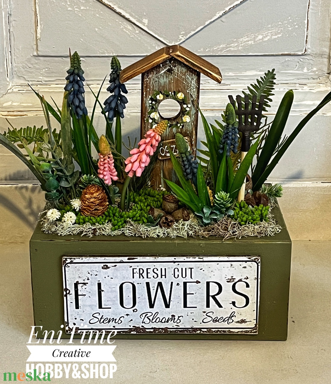 Tavaszi asztali dekoráció - otthon & életmód - dekoráció - asztal és polc dekoráció - asztaldísz - Meska.hu