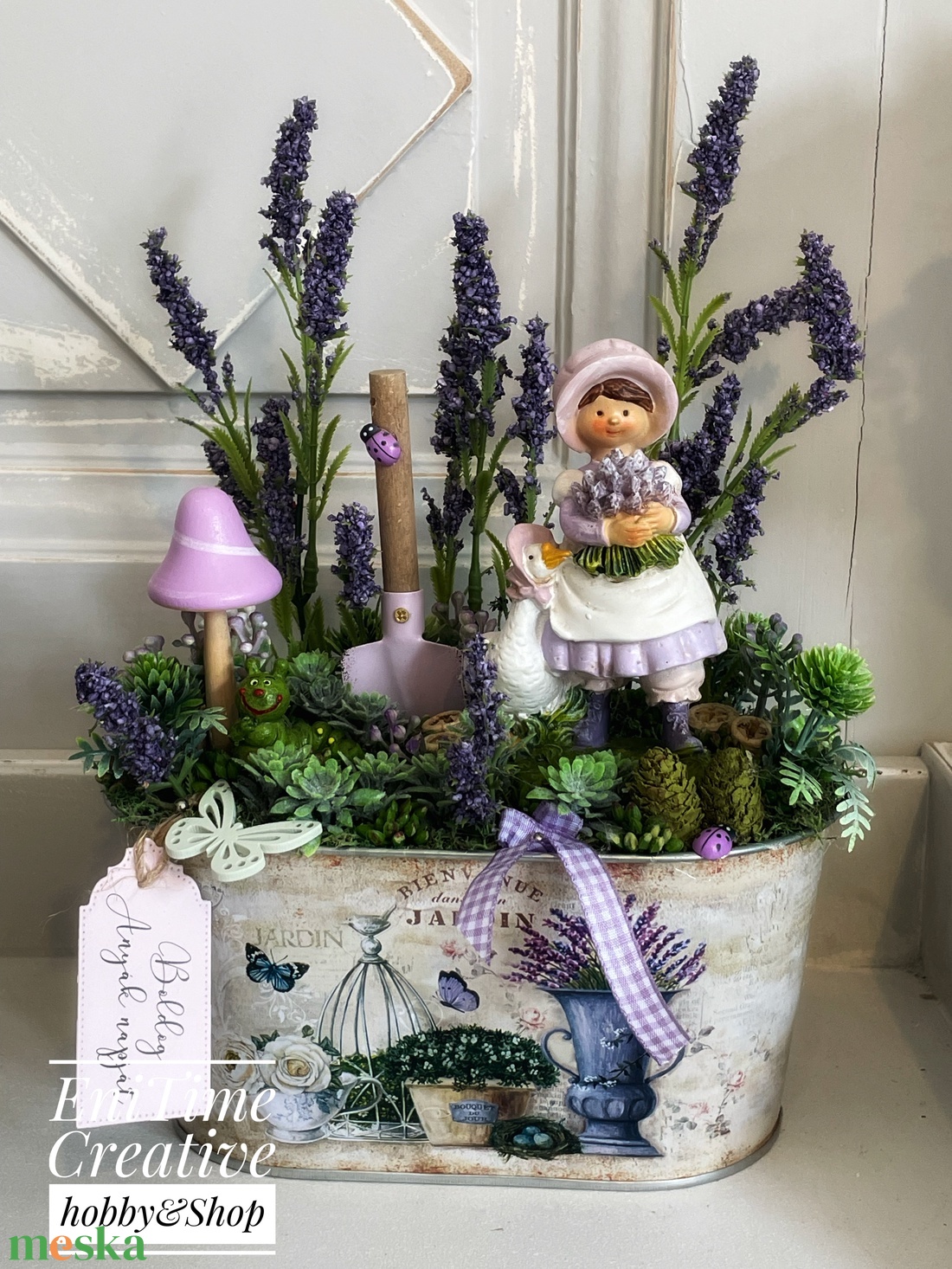 Tavaszi-nyári asztali dekoráció - otthon & életmód - virágdekoráció - virágdíszek - asztali virágdísz - Meska.hu