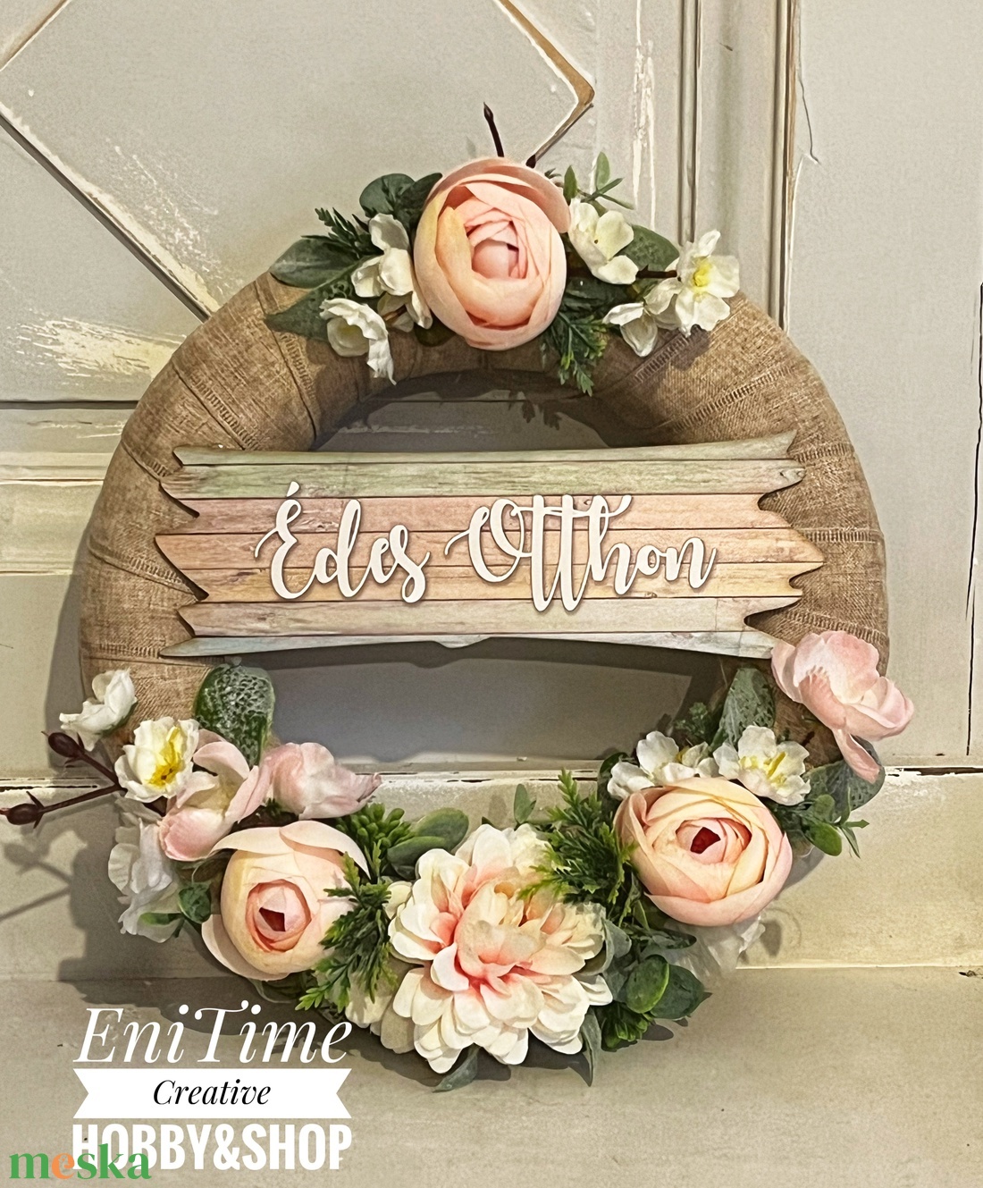 Tavaszi-nyári kopogtató - otthon & életmód - dekoráció - ajtó- és ablak dekoráció - ajtódísz & kopogtató - Meska.hu