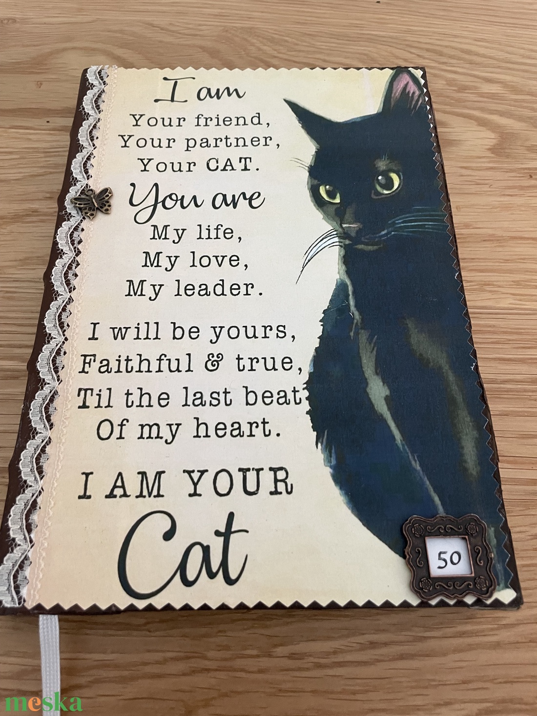 Szépséges vintage hangulatú füzet. - otthon & életmód - papír, írószer - jegyzetfüzet & napló - Meska.hu