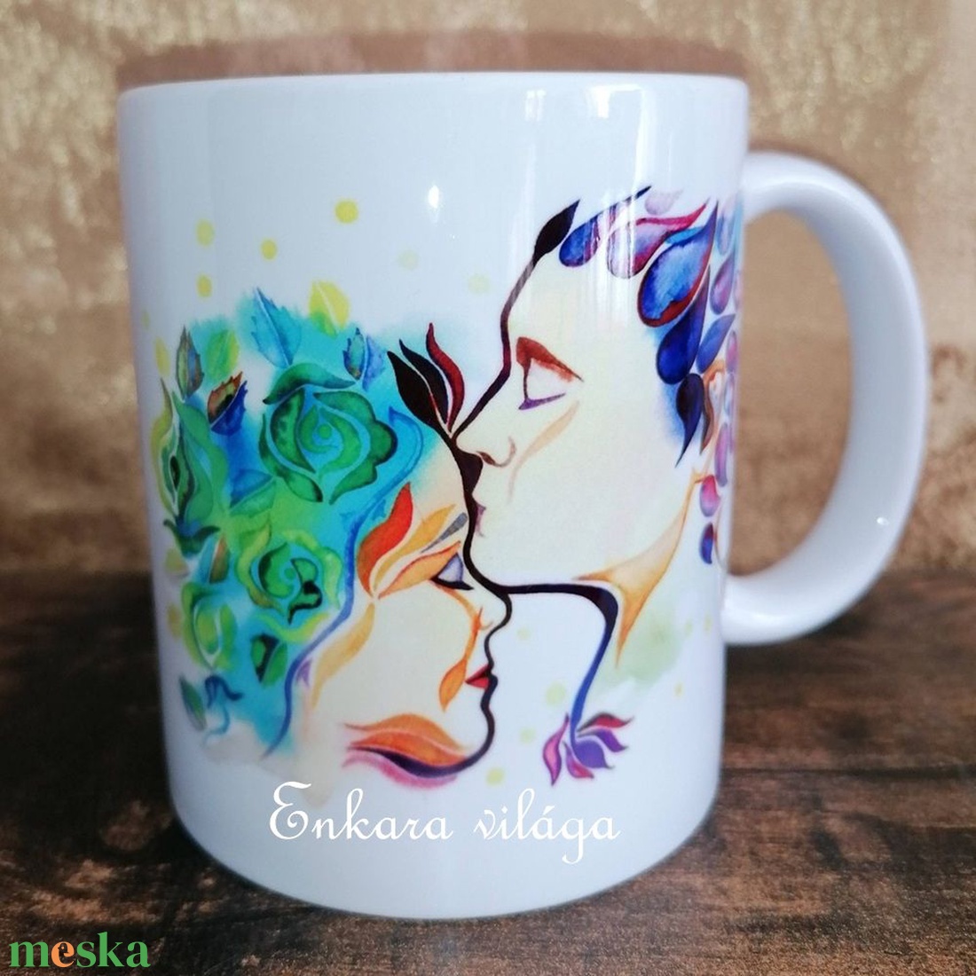 Homlokcsók bögre idézettel - 4. - otthon & életmód - konyhafelszerelés, tálalás - tálalás - bögre & csésze - Meska.hu