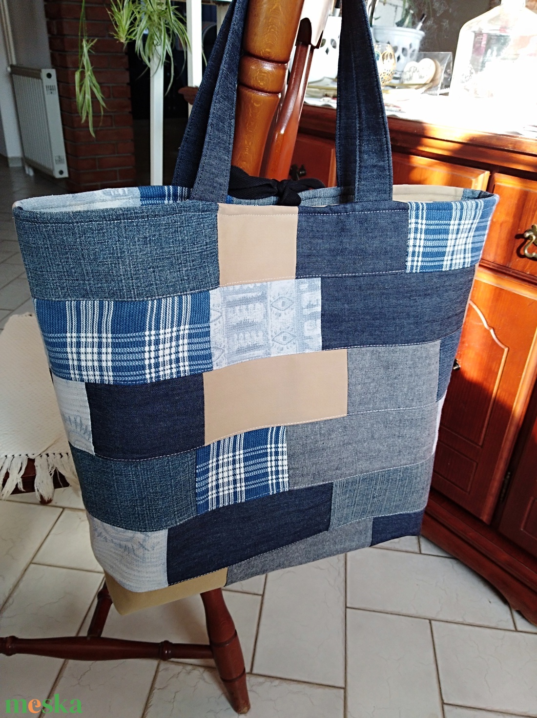 Bevásárló vagy strandszatyor EGYEDI farmer anyagdarabokból - táska & tok - bevásárlás & shopper táska - shopper, textiltáska, szatyor - Meska.hu Bevásárló vagy strandszatyor EGYEDI farmer anyagdarabokból - táska & tok - bevásárlás & shopper táska - shopper, textiltáska, szatyor - Meska.hu