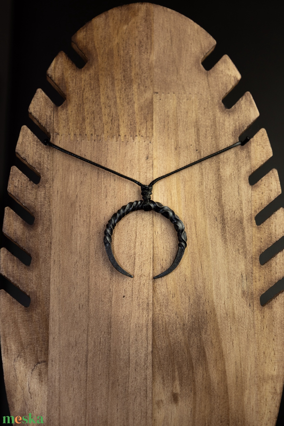 Kovácsolt Hold Medál - ékszer - nyaklánc - medál - Meska.hu