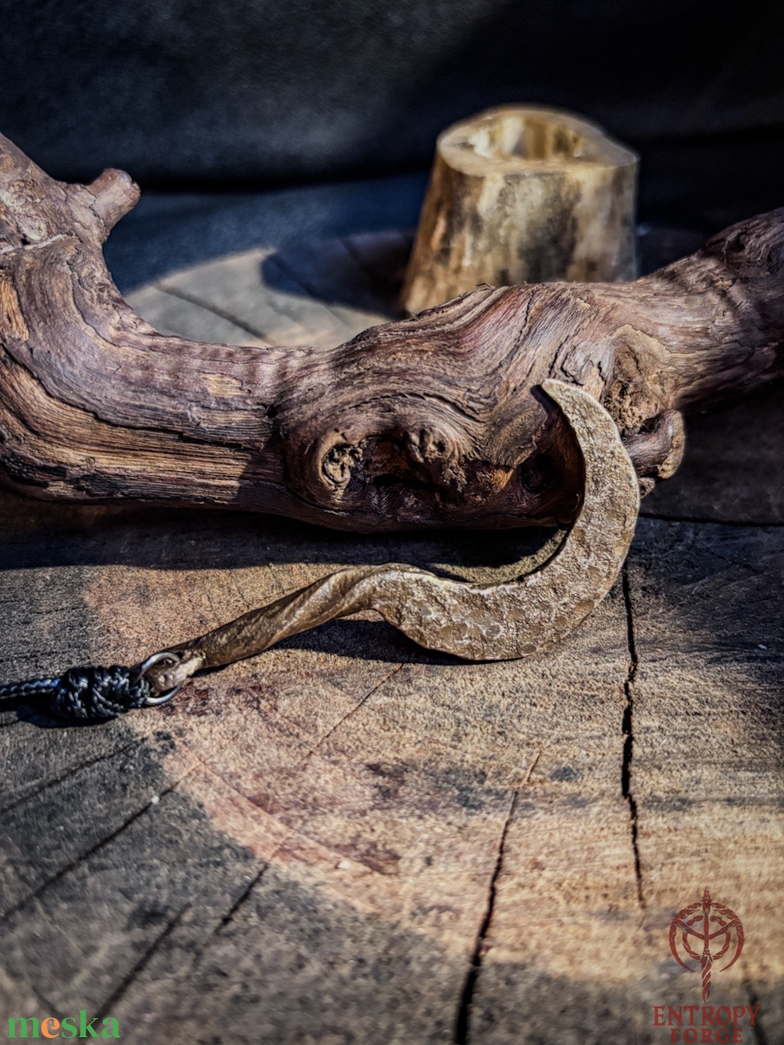 Bronz Sarló Talizmán  - ékszer - nyaklánc - medál - Meska.hu