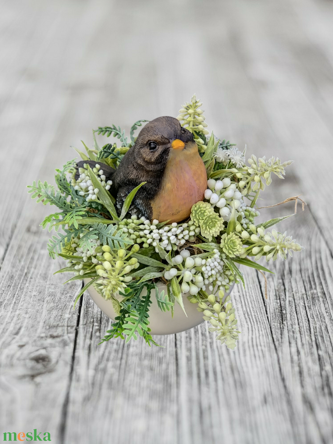 Madárkás asztaldísz/ polcdekor  - otthon & életmód - dekoráció - asztal és polc dekoráció - asztaldísz - Meska.hu