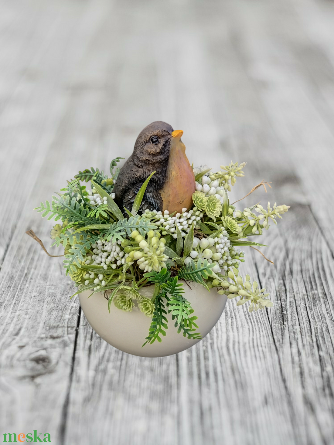 Madárkás asztaldísz/ polcdekor  - otthon & életmód - dekoráció - asztal és polc dekoráció - asztaldísz - Meska.hu