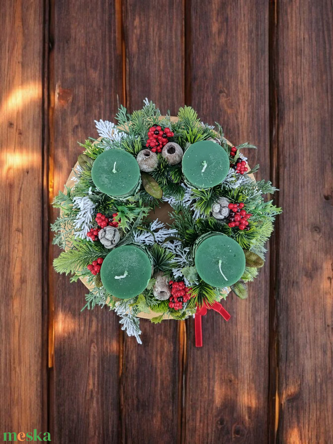 Adventi koszorú  - karácsony - adventi díszek - adventi asztaldísz - Meska.hu