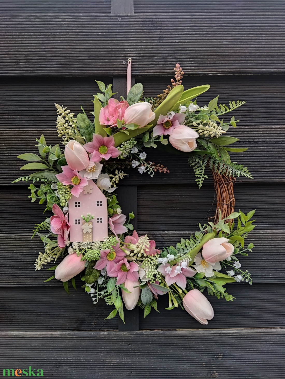 Tavaszi ajtódísz  - otthon & életmód - dekoráció - ajtó- és ablak dekoráció - ajtódísz & kopogtató - Meska.hu